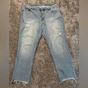 Old Navy High-Rise Slouchy Straight Jeans - Light Blue